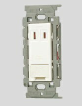 Rakuten - 神保電器:アースターミナル付 シングルコンセント(PW色) 型式:JEC-BN-5EV(PW)