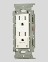 Rakuten - 神保電器:アースターミナル付 接地ダブルコンセント(PW色) 型式:JEC-BN-55GEV(PW)