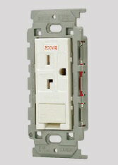 Rakuten - 神保電器:埋込アースターミナル付 15A・20A 兼用接地200Vコンセント(PW色) 型式:JEC-BN-LIGEV(PW)