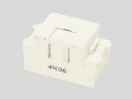 Rakuten - 神保電器:電話用 埋込モジュラジャック 薄形 6極2心用(PW色) 型式:JEC-BN-WUK2(PW)
