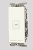 Rakuten - 神保電器:Jワイドスリム 電子式一時点灯スイッチ ガイド・チェック用 2箇所操作形(PW色) 型式:NWSM01117WPW