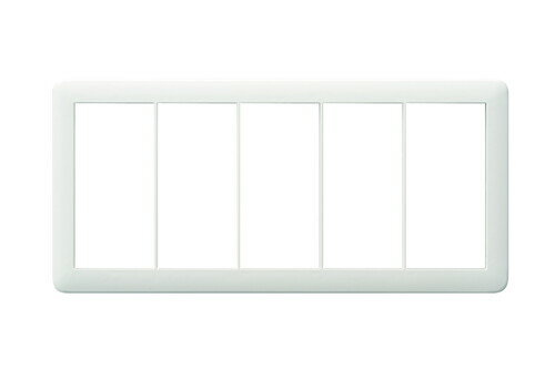 神保電器:Jワイドスリム スイッチプレート 5連用 型式:NWP-5(MGY)