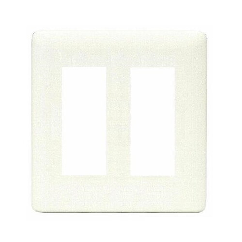 神保電器:Jワイドスリム コンセントプレート 2連用 6口 型式:WJD-33(MBK)