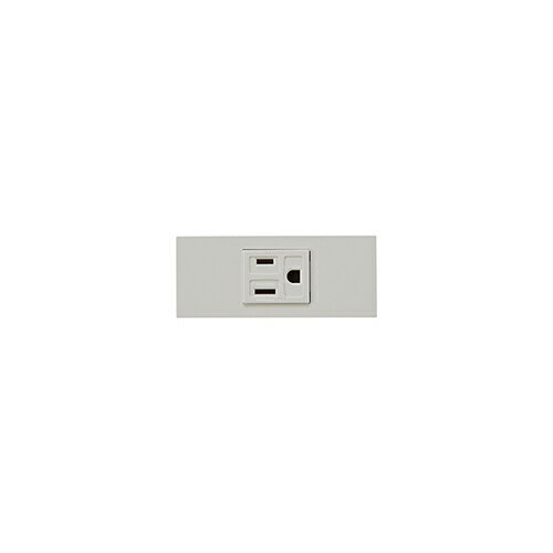 Rakuten - 神保電器:NKシリーズ 家具・機器用接地コンセントセット 1口 型式:KAG-1509