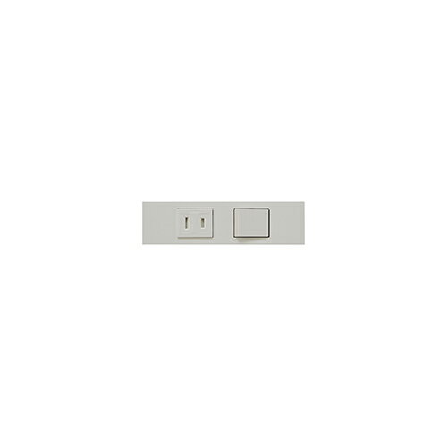 Rakuten - 神保電器:NKシリーズ 家具・機器用 扉付きコンセント＋3路スイッチセット 型式:KAG-2560:5F.NKS3(PW)