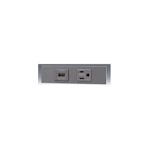 Rakuten - 神保電器:NKシリーズ 家具・機器用 USBコンセント＋接地コンセントセット 型式:KAG-2609:USB.5GJ(SG