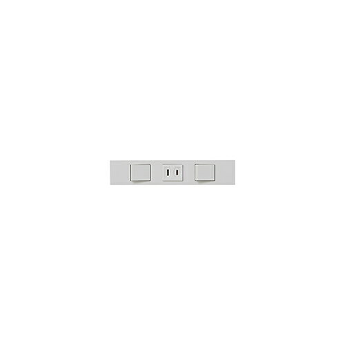 Rakuten - 神保電器:NKシリーズ 家具・機器用 3路＋コンセント＋3路セット 型式:KAG-3518:3.5.3(PW)