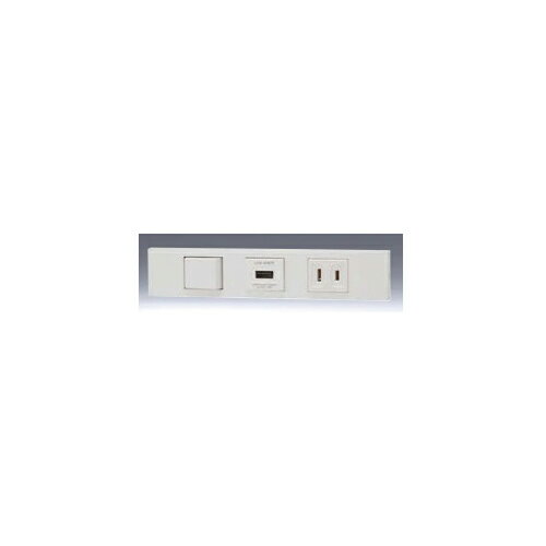 Rakuten - 神保電器:NKシリーズ 家具・機器用 3路＋USBコンセント＋コンセントセット 型式:KAG-3578:3.USB.5(PW