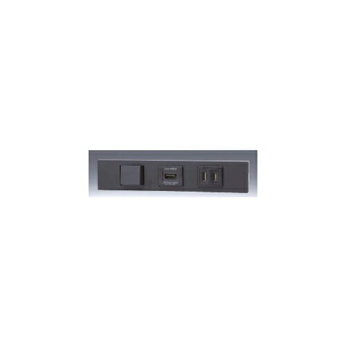 Rakuten - 神保電器:NKシリーズ 家具・機器用 3路＋USBコンセント＋扉付コンセントセット 型式:KAG-3586:3.USB.5FSB