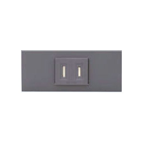 Rakuten - 神保電器:NKシリーズ 家具・機器用 シボ加工品 扉付コンセントセット 型式:KAG-1707:NKC5F(SG)