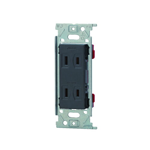 Rakuten - 神保電器:NKシリーズ 埋込ダブルコンセント 金属枠 型式:JEC-BN-55(SB)