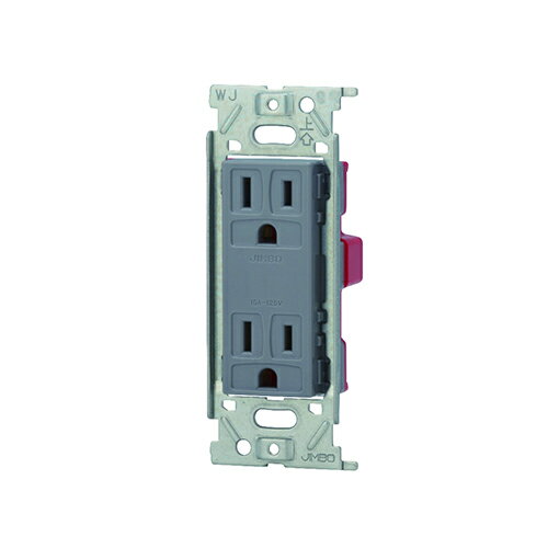 ●メーカー:神保電器●型式:JEC-BN-55G(SG)●色:ソリッドグレー●スペック:2PE 15A125V●出荷目安:5営業日以内NKシリーズ コンセント本体 〔 シンボルマーク 〕NKシリーズ 埋込接地ダブルコンセント 金属枠領収書に...