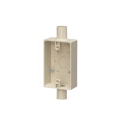 Rakuten - 未来工業:露出スイッチボックス 1ヶ用(2方出) 型式:SW2-28J