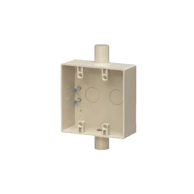 Rakuten - 未来工業:露出スイッチボックス 2ヶ用(2方出) 型式:SW2-28WJ