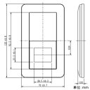 神保電器 スイッチコンセントプレート 1連用 WJC-4