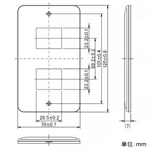 神保電器 2ピースコンセントプレート 1連用 2個口 ピュアホワイト WJD-2