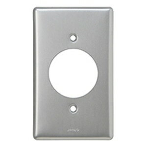 神保電器 コンセントプレート 《ニューメタルプレート》 1連用 φ41.5mm 808A