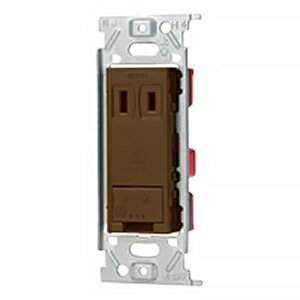 神保電器 アースターミナル付埋込シングルコンセント 15A 125V 金属枠 JEC-BN-5E-C