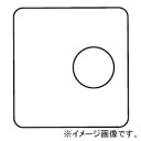 神保電器 ホームエレガンスプレート 2連用 片側ブランク+φ41.5mm ピュアホワイト HBP-0+808U-PW(3)