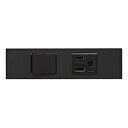 神保電器 3路スイッチ+接地コンセントセット 家具・機器用 ソフトブラック KAG-2526