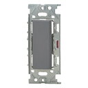 神保電器 3路チェックランプ付スイッチシングルセット ソリッドグレー NKW01012SG