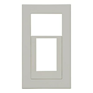 神保電器 スイッチ+コンセントプレート スイッチ+2個口 スクエアタイプ メタリックブラック QWC-5-MBK