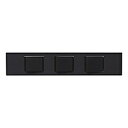 神保電器 4路+4路+3路スイッチセット 家具・機器用 ソフトブラック KAG-3574