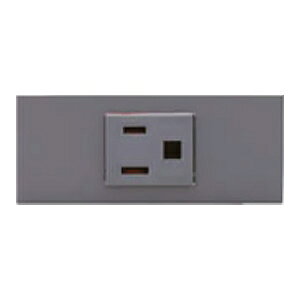 神保電器 接地コンセントセット 家具・機器用 シボ加工品 ソリッドグレー KAG-1704