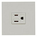 神保電器 接地コンセントセット ホテル向け 15A 125V ピュアホワイト HTL-1503