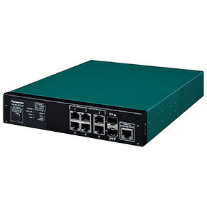 パナソニック PoE給電スイッチングハブ レイヤ2 6ポート SFP×2スロット 60℃対応 PN260493H