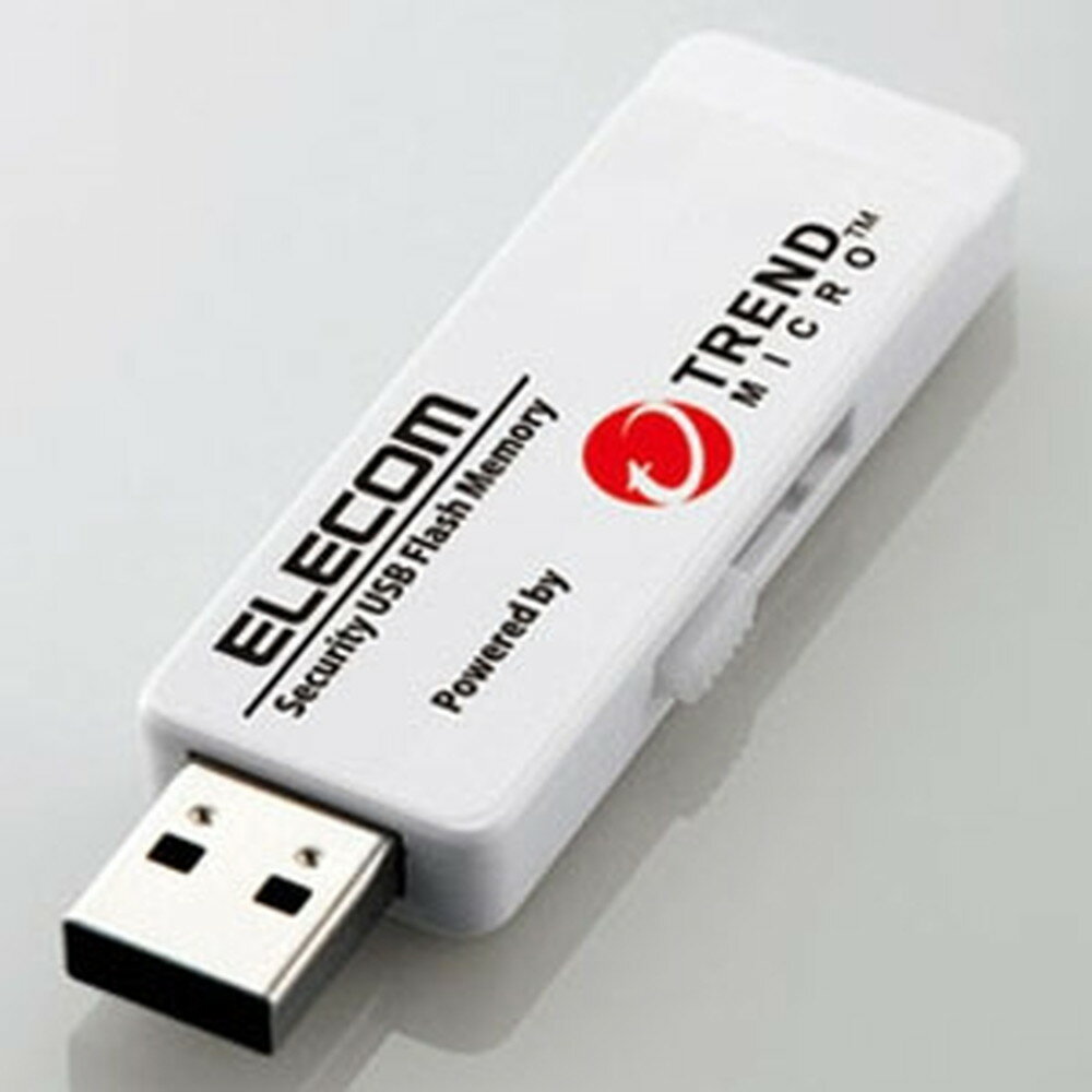 ELECOM セキュリティUSBメモリ トレンドマイクロエディション USB3.0対応 8GB 1年ライセンスモデル MF-PUVT308GA1