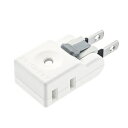 サンワサプライ 楽抜けマイクロタップ 2P 2個口 コンパクトタイプ 絶縁キャップ付 TAP-B56W