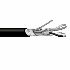 カナレ/CANARE DMXケーブル 舞台照明制御ケーブル 外径7.9mm 線心総数4本 100m巻き 黒色 DMX203-2P×100m