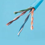 伸興電線 LAN用メタルケーブル Cat5e 耐燃性ポリエチレンシース 300m巻 薄青 EM-SKLAN0.5×4P×300m