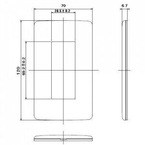 明工社 MLエレガントプレート 3コ用 MLE1013