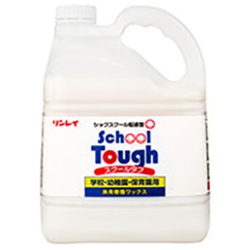 リンレイ 【ケース販売特価 3本セット】樹脂ワックス 《School Tough》 学校用 液体タイプ 内容量4L 67..