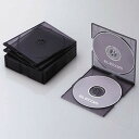 ELECOM Blu-ray DVD CDケース スリムタイプ 2枚収納 10枚セット クリアブラック CCD-JSCSW10CBK