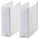 ELECOM DVD・CD不織布ケース専用ファイル 24枚収納 2冊セット ホワイト CCD-B01WCR