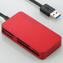 ELECOM USB3.0メモリリーダライタ 5スロット 56メディア対応 レッド MR3-A006RD(2)