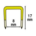 ヤザワ ステップル3/4 内幅8mm 釘長さ17mm 100本入 ST403P