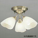 オーデリック LEDシャンデリア 高演色LED 白熱灯器具100W×3灯相当 LED電球一般形 3灯 口金E26 OC006506NR(3)