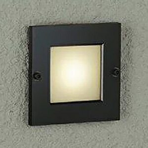 DAIKO LEDフットライト 防雨形 アウトレットボックス専用 埋込穴100×85mm 電球色 ブラック LZW-91572YB
