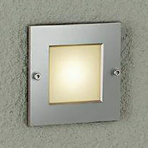DAIKO LEDフットライト 防雨形 アウトレットボックス専用 埋込穴100×85mm 電球色 シルバー LZW-91572YS