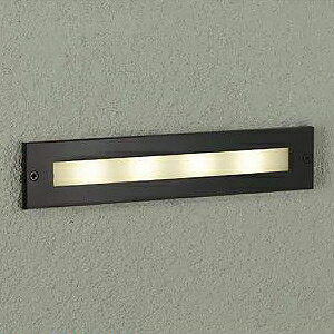 DAIKO LEDフットライト 防雨形 アウトレットボックス専用 埋込穴270×45mm 電球色 ブラック LZW-91575YB