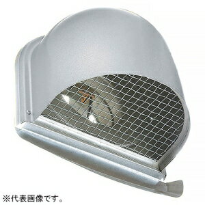 バクマ工業 U型フード付換気口 防火ダンパー付 フード・メッシュ脱着式 水切付 アミ付 5メッシュ ND-125SUV2BL-A5
