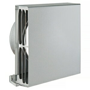 バクマ工業 角型超スリムフード付換気口 排気用 フード・ルーバー脱着式 水切付 アミ付 3メッシュ SK-1..