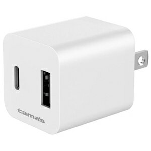 多摩電子 コンセントチャージャー AC充電器 超急速充電 PD20W Type-C×1ポート+USB-A×1ポート TAP137UCW 多摩電子 コンセントチャージャー AC充電器 超急速充電 PD20W Type-C×1ポート+USB-A×1ポート TAP137UCW