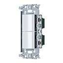 パナソニック 埋込ロングハンドルスイッチセット 《SO-STYLE》 スイッチE×2 マットホワイト WNSS52494W(3)