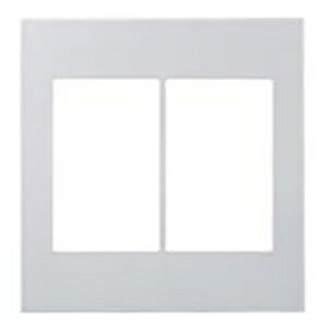 パナソニック 簡易耐火セレクトスイッチプレート 2連用 シルバー WTA8326CS