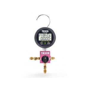 樂天商城 - タスコ R410AR32R463A-J用ボールバルブ式デジタルシングルゲージマニホールドキット TA123DH-1